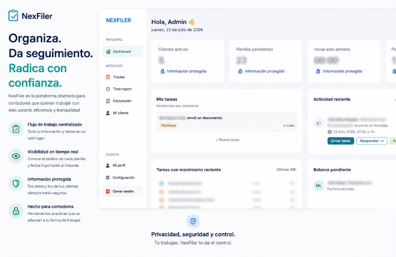 Dashboard de NexFiler